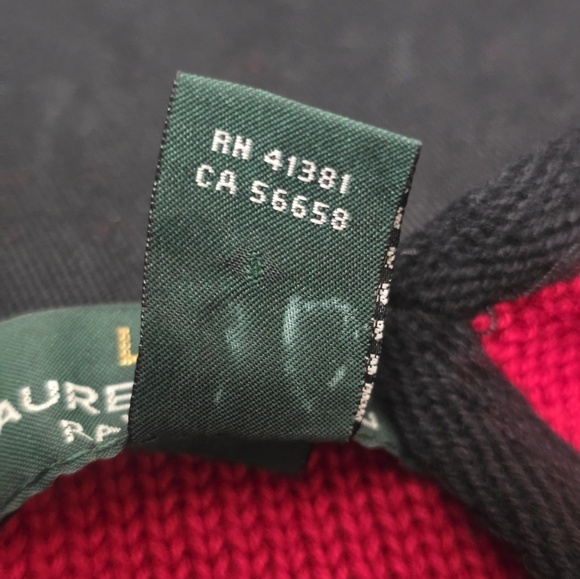 LRL Ralph Lauren Red Black Gold RL Buttons Sweater Military Sgt Peppers - Picture 5 of 12